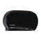 Boardwalk 20.25 in. x 6 in. x 12.25 in. Jumbo Twin Toilet Tissue Dispenser - Black